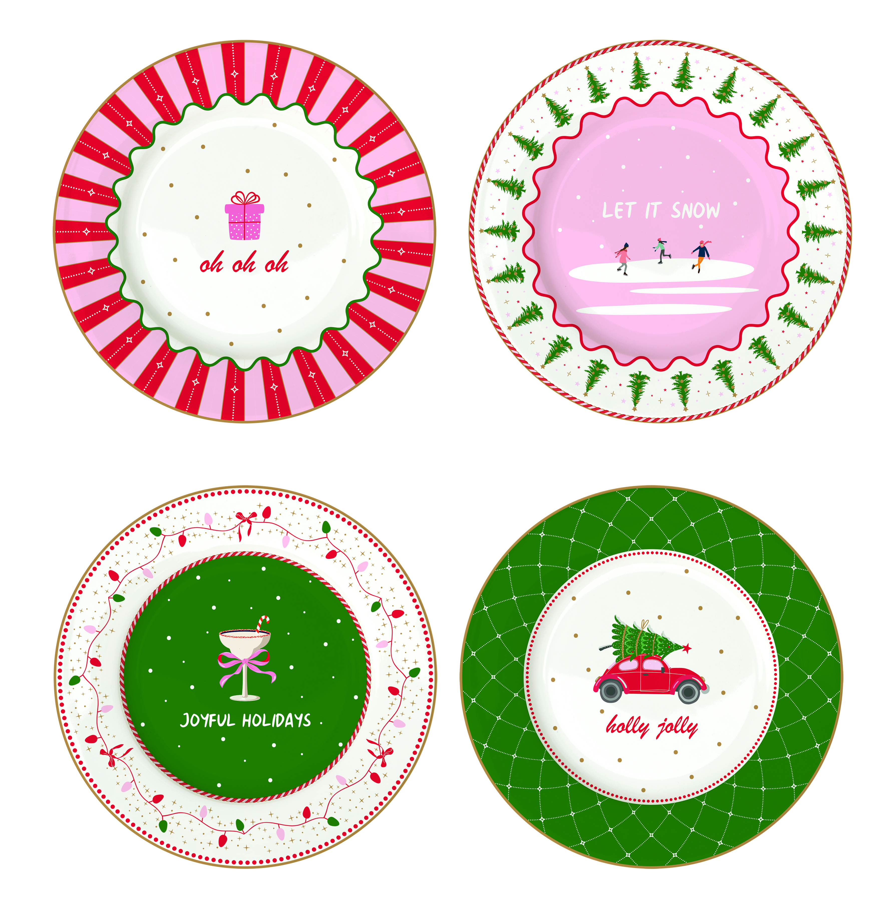 Комплект десертни чинии CHRISTMAS TWIST – изображение-1