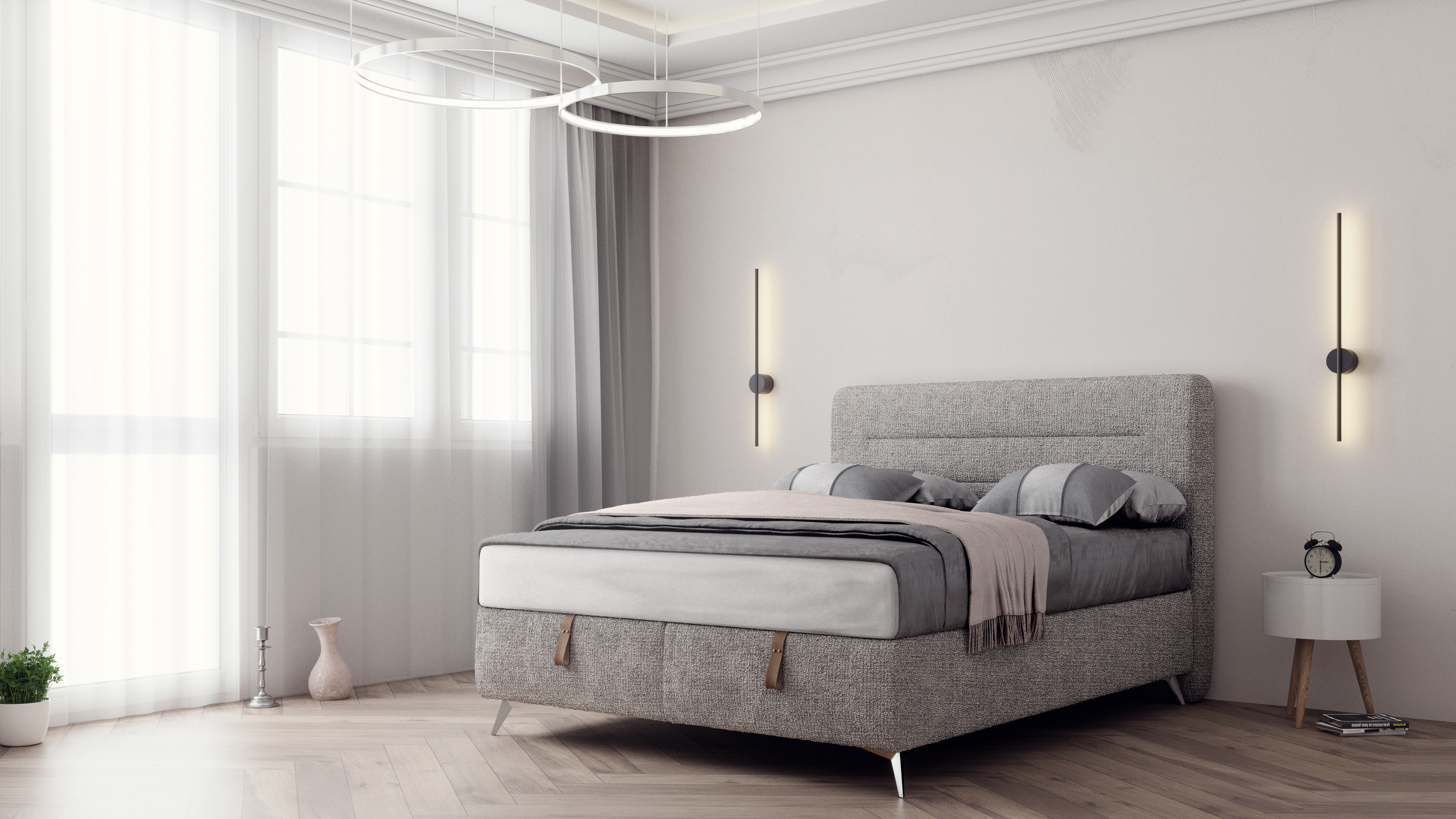 Тапицирано легло MODERATO 180/200  M18 – изображение-1