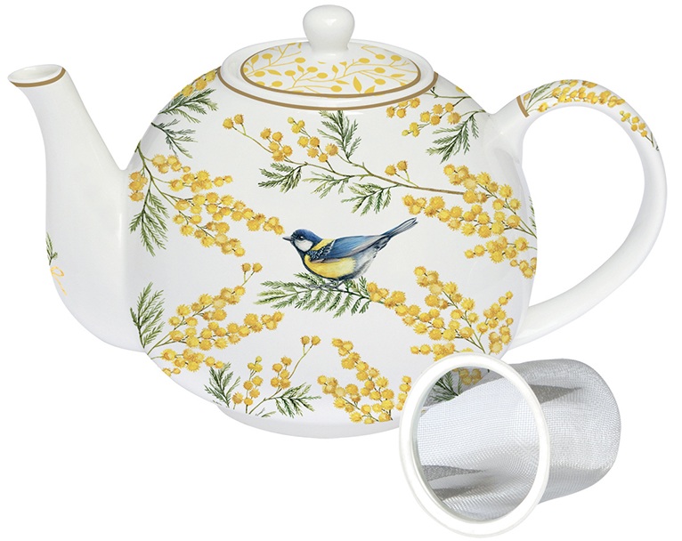 Порцеланов чайник с филтър MIMOSA – изображение-1