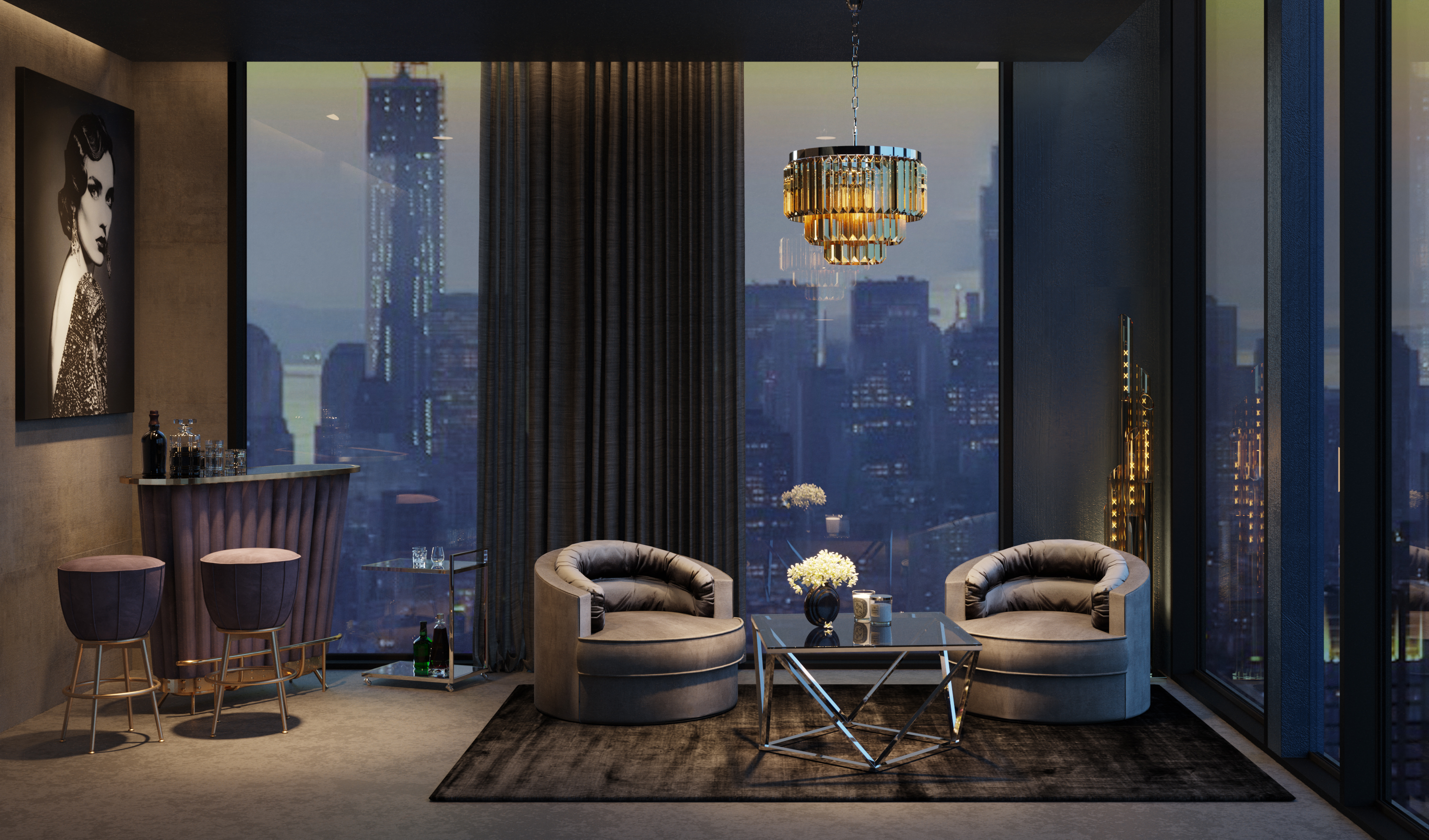 Коктейлни и клубни столове.