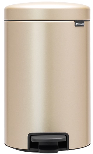 Кош за отпадъци 5л NewIcon Metallic Gold – изображение-1