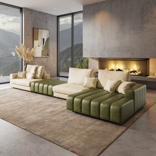 Ъглова гарнитура Berry с табуретка – изображение-1