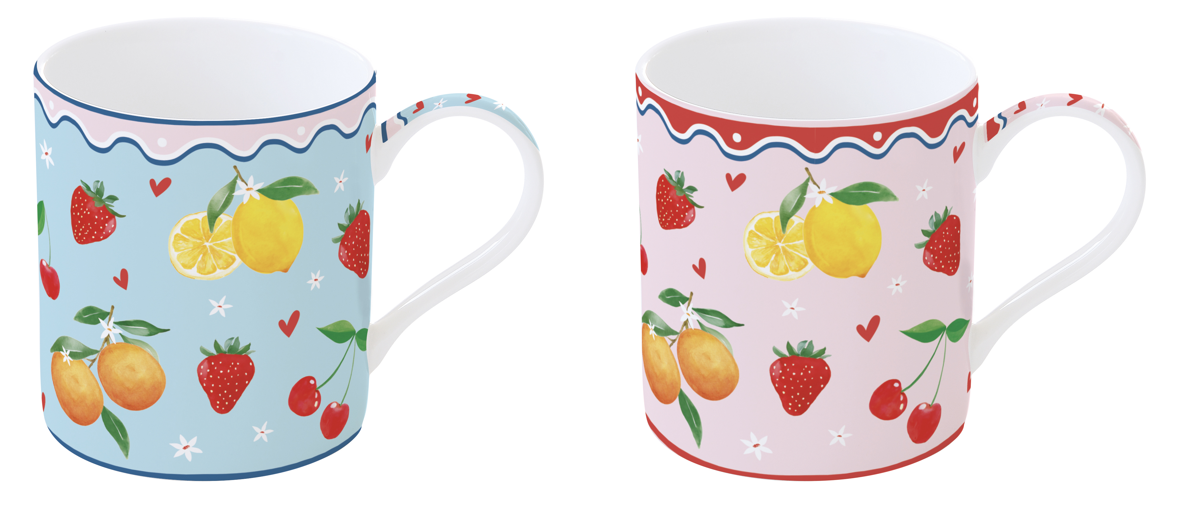 Комплект чаши за топли напитки 350 мл FRUIT MANIA – изображение-1