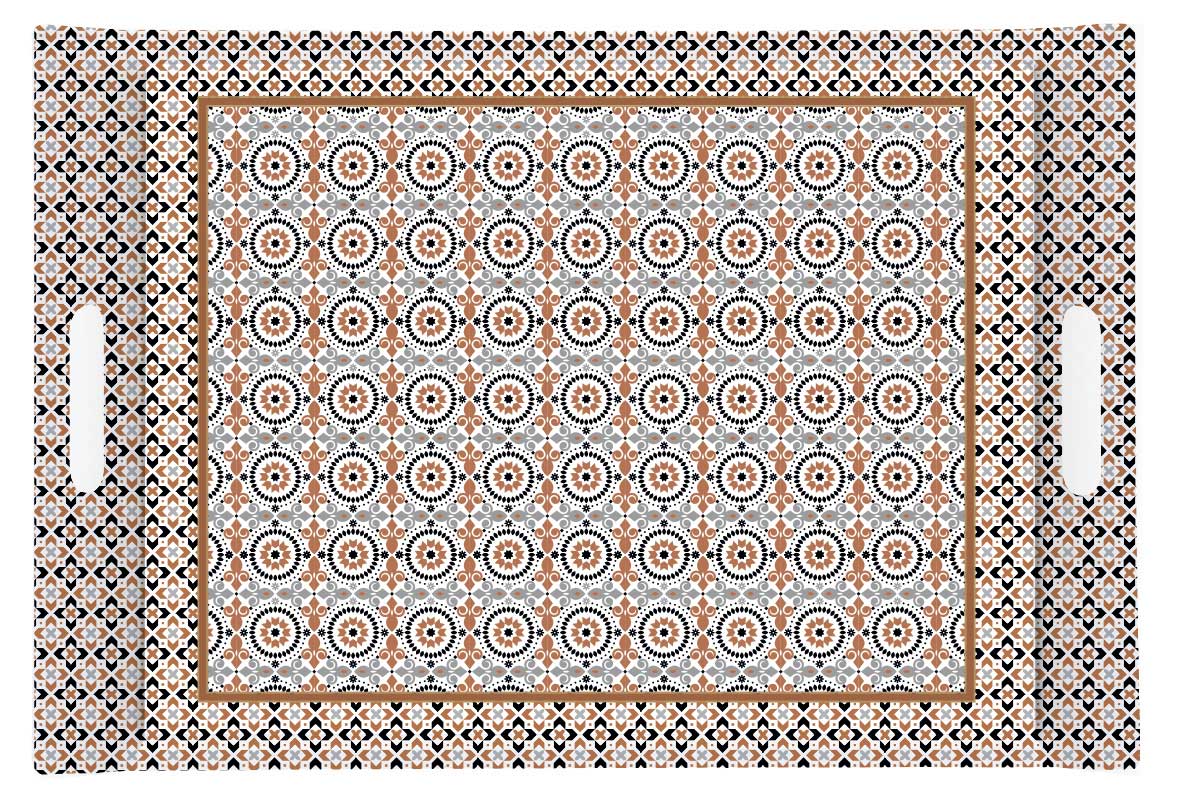 Поднос за сервиране с дръжки GEOETHNIC – изображение-1