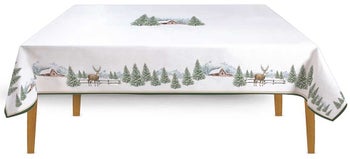 Покривка за маса 180х145 см WHITE FOREST – изображение-1