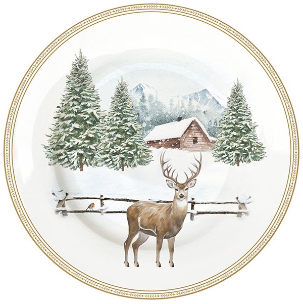 Десертна чиния WHITE FOREST – изображение-1