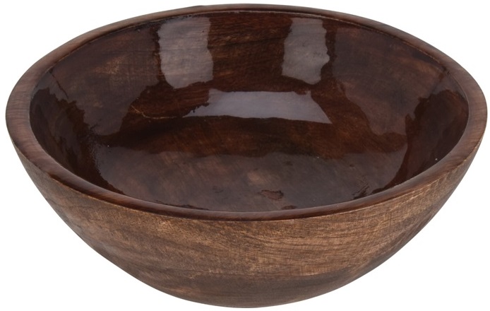 Купа от тъмно мангово дърво 23,5 см – изображение-1