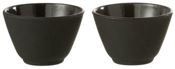 Zestaw 2 filiżanek do herbaty metalowych Rustic River A czarnych 110 ml – grafika-1.