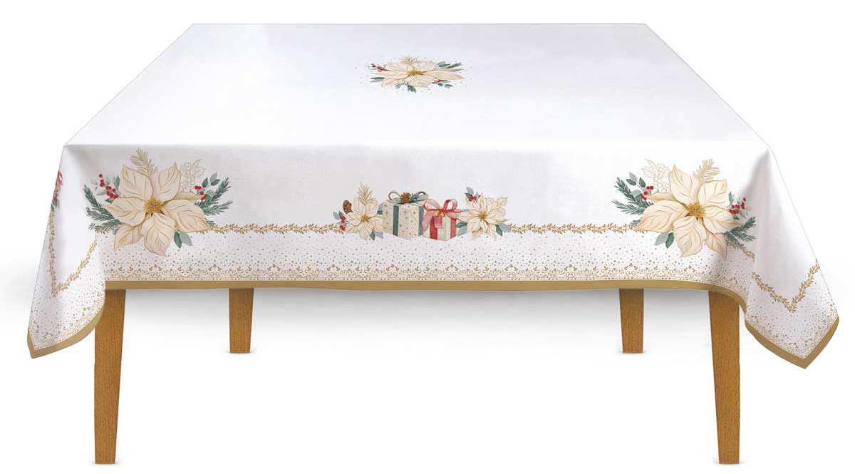 Покривка за маса WHITE ELEGANCE 180х145 см – изображение-1