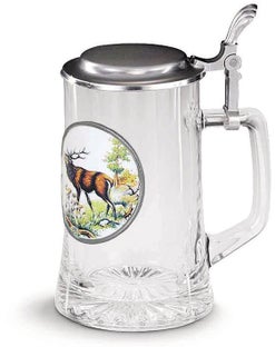 Халба за бира с капак цветна Hopfen and Malz – изображение-1