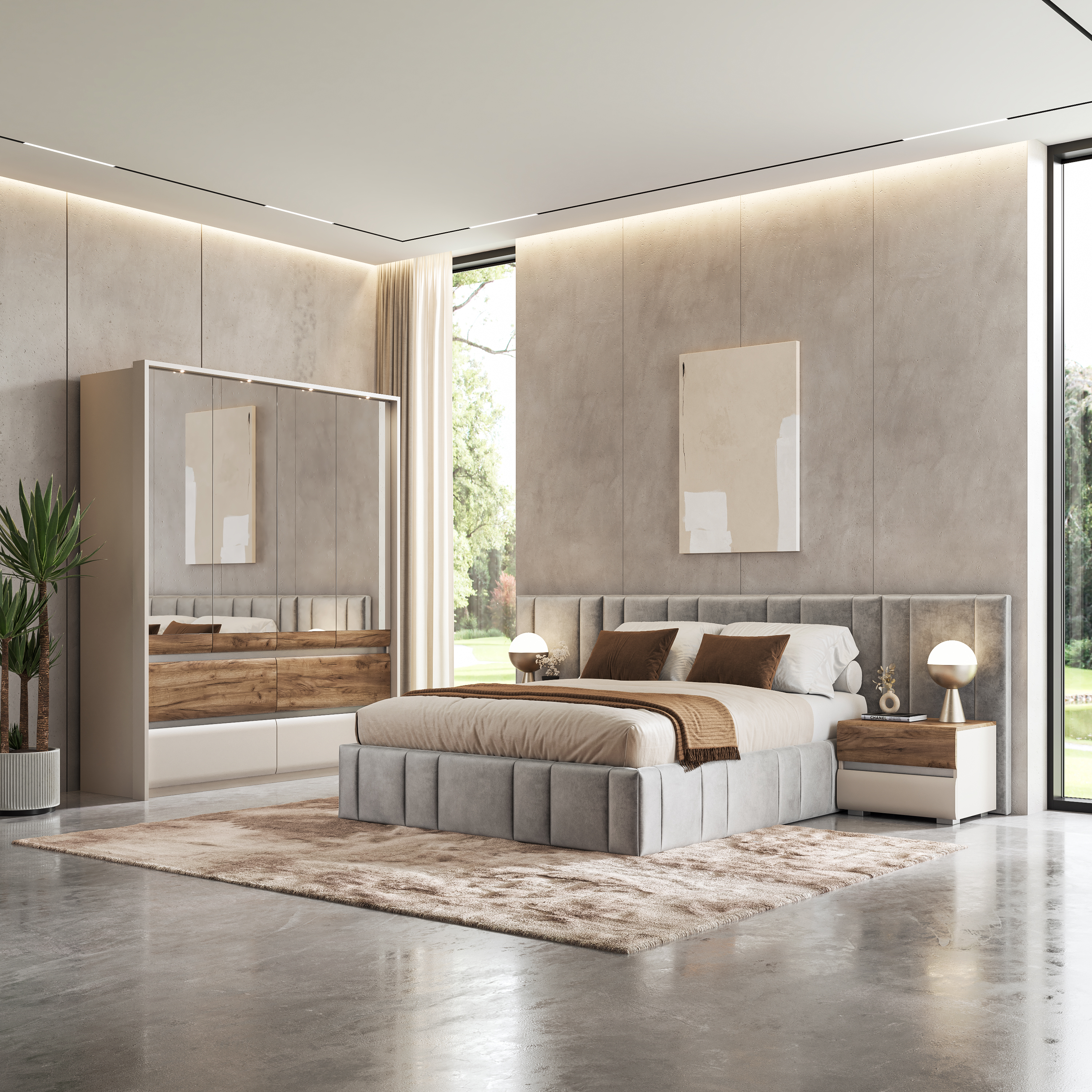 Модулно обзавеждане за спалня Inva – изображение-1