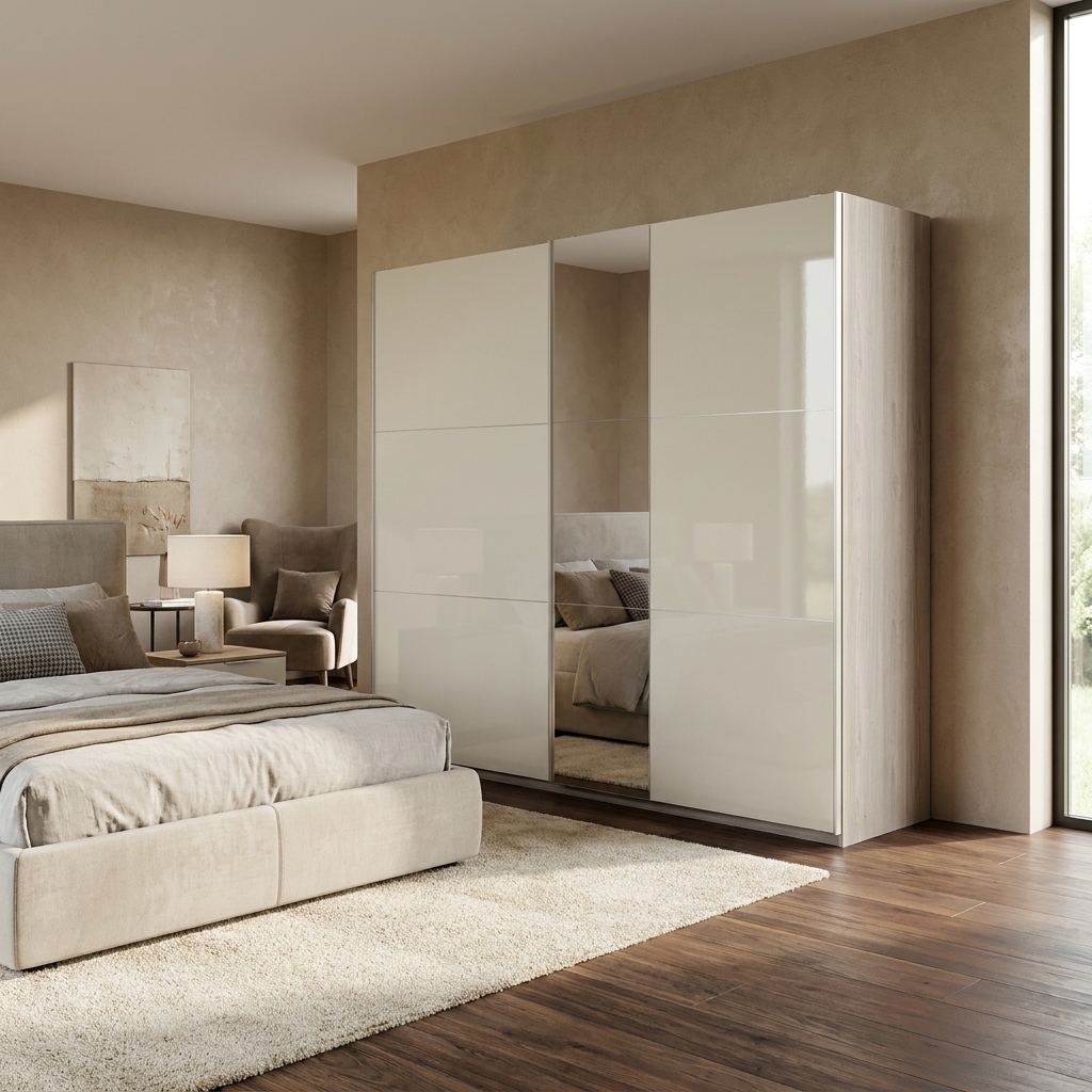 Гардероб-270 с ОГЛЕДАЛО ELEGANCE N320256+320314O – изображение-1