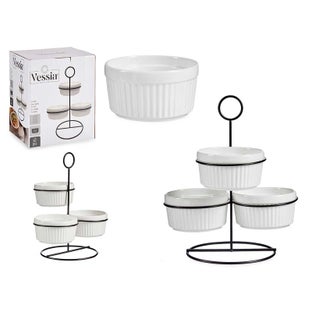 Комплект 3 купички на метална поставка – изображение-1