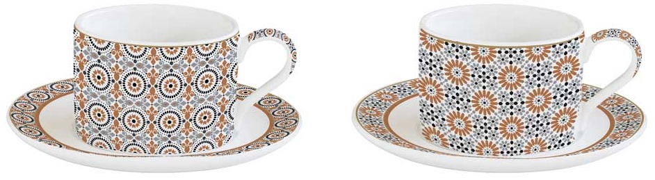 Комплект чаши с чинийка GEOETHNIC 240 мл – изображение-1