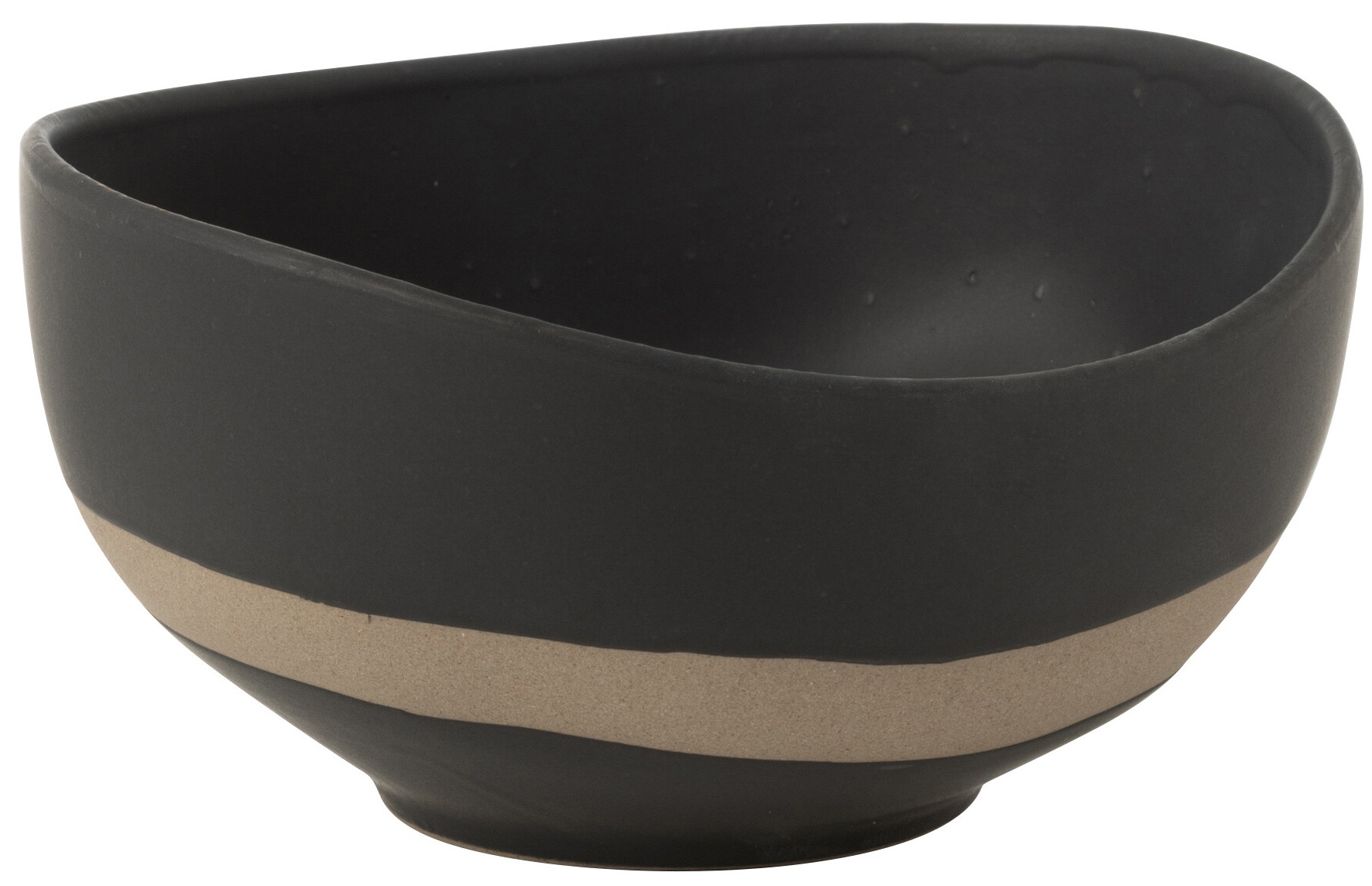 Miska ceramiczna Rustic River czarno-szara Ø16x8 cm – grafika-1.