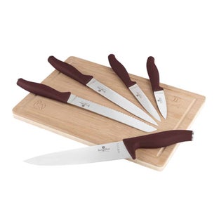 Комплект ножове с дъска Leonardo Collection – изображение-1