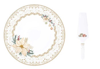 Комплект за сервиране на торта WHITE ELEGANCE – изображение-1