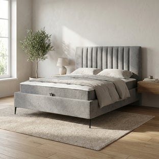 Тапицирано легло Lunaro за матрак 160X200 с подматрачна рамка – изображение-1