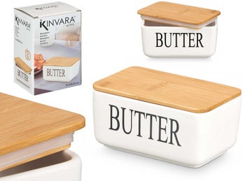 Кутия за масло с бамбуков капак – изображение-1