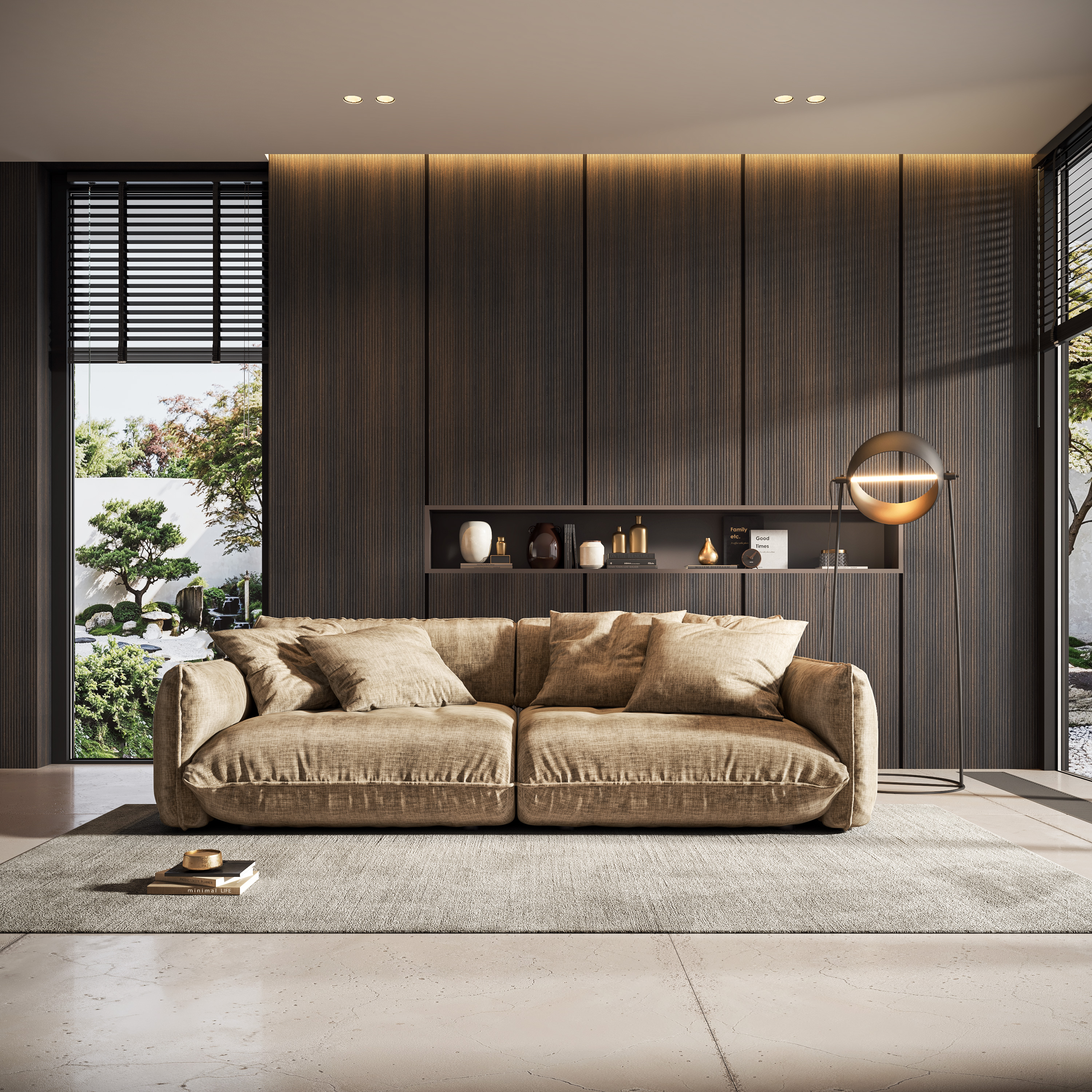 Луксозен прав диван Fluffy BIGSOFA – изображение-1