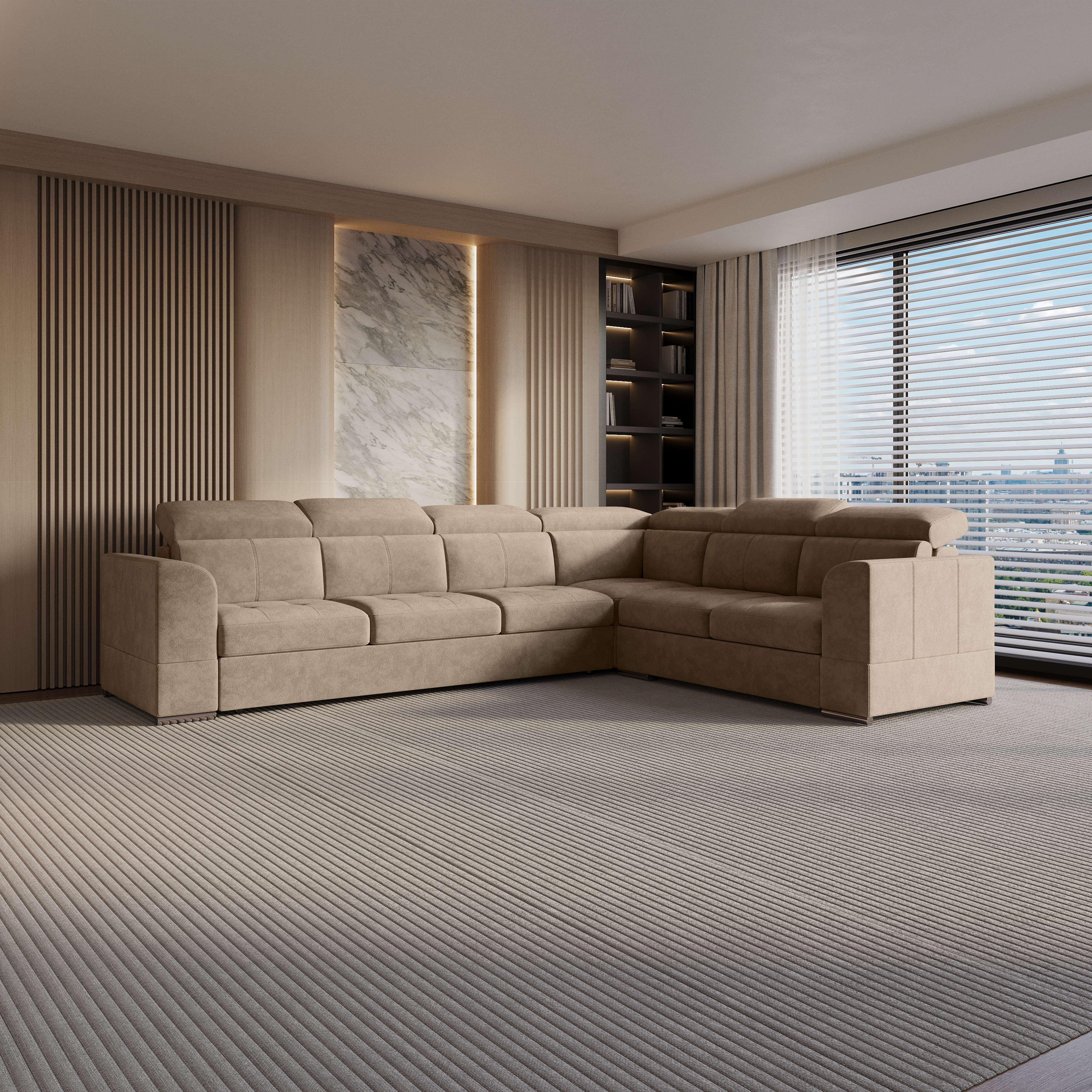 Ъглова холна гарнитура Briss - дясна – изображение-1