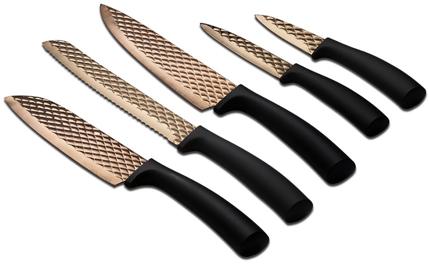 Комплект ножове Metallic Line Rose Gold Edition - 5 части – изображение-1