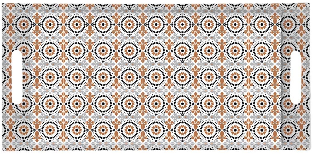 Поднос за сервиране с дръжки GEOETHNIC 40х19 см – изображение-1