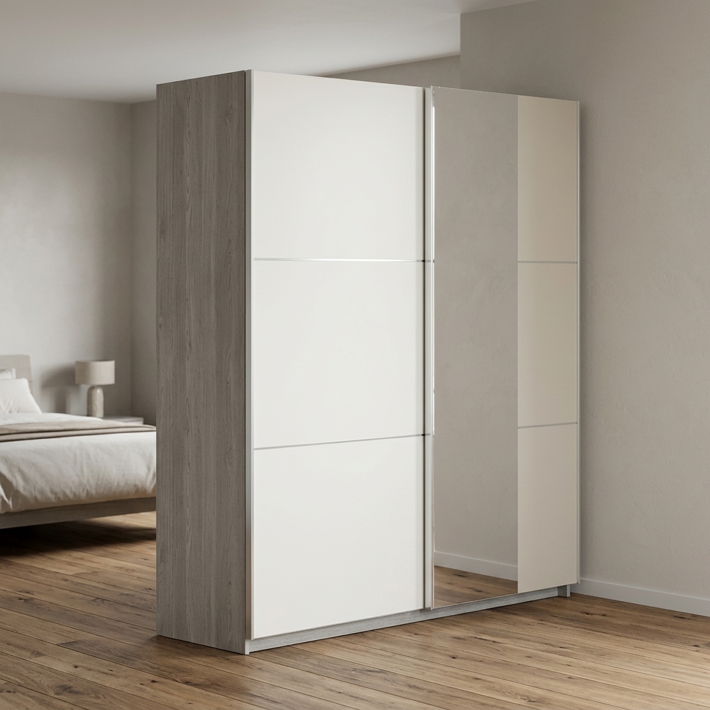 Гардероб-180 с ОГЛЕДАЛО ELEGANCE N320456+320314O – изображение-1