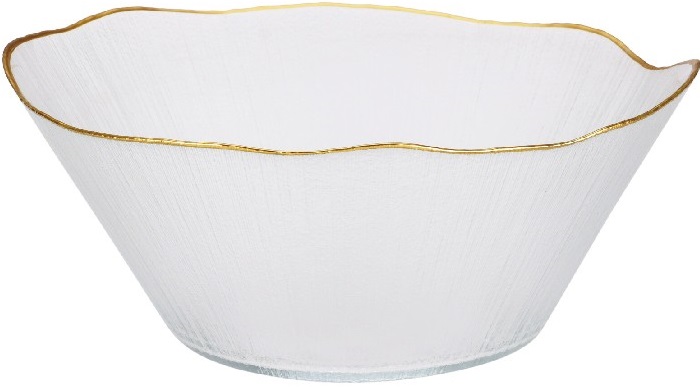 Стъклена купа Gold detail 28 см – изображение-1