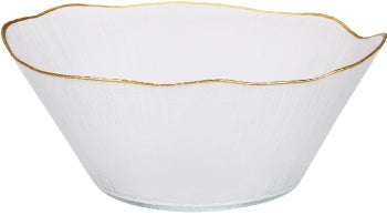 Стъклена купа Gold detail 28 см – изображение-1