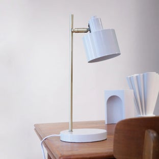 Beżowa lampa stołowa Ocean w stylu nowoczesnym z mosiądzu – grafika-1.