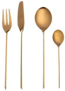 Комплект прибори за хранене MALMO SANDBLASTED GOLD 24 части – изображение-1