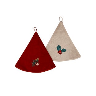 Кръгла коледна кухненска кърпа CHRISTMAS Houx Ø60см – изображение-1