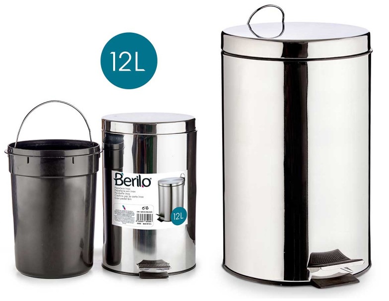 Кош за боклук с педал 12л – изображение-1