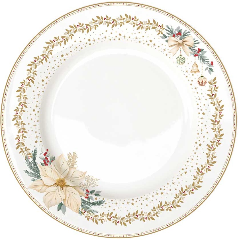 Чиния за основно ястие WHITE ELEGANCE – изображение-1