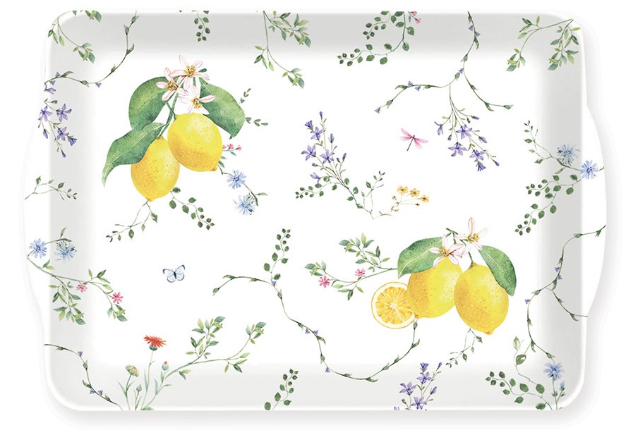 Поднос с дръжки FLEURS AT CITRONS – изображение-1
