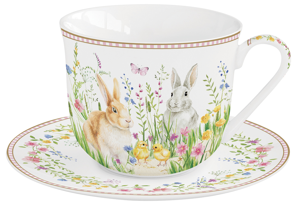 Чаша за закуска с чинийка HAPPY EASTER – изображение-1