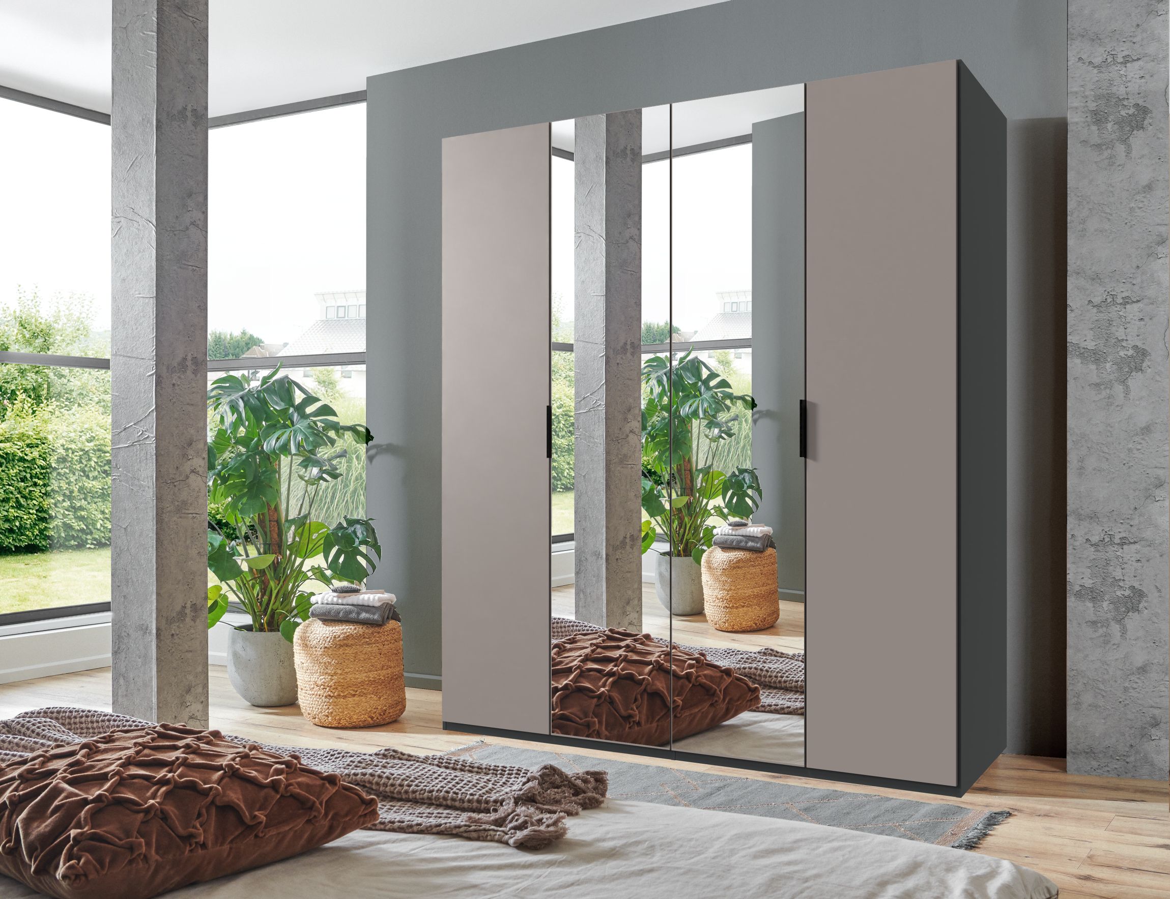 Гардероб OXFORD G38174 с огледало – изображение-1