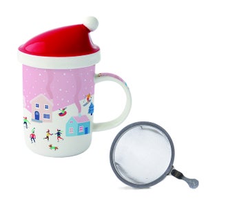 Чаша с капак и метален инфузер CHRISTMAS TWIST – изображение-1