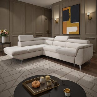 Разтегателен ъглов диван Morgan с ракла - ляв – изображение-1