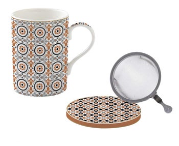 Чаша за чай с инфузер и капаче GEOETHNIC 350 мл – изображение-1