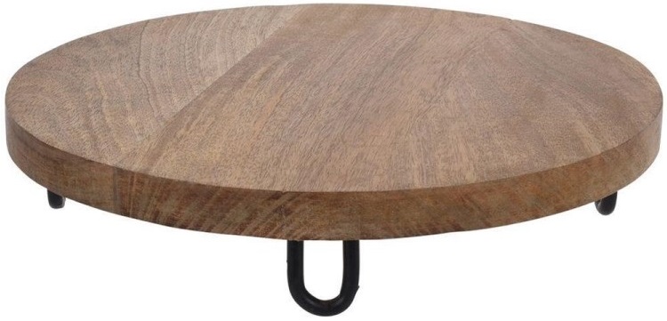 Поднос от мангово дърво с крачета – изображение-1