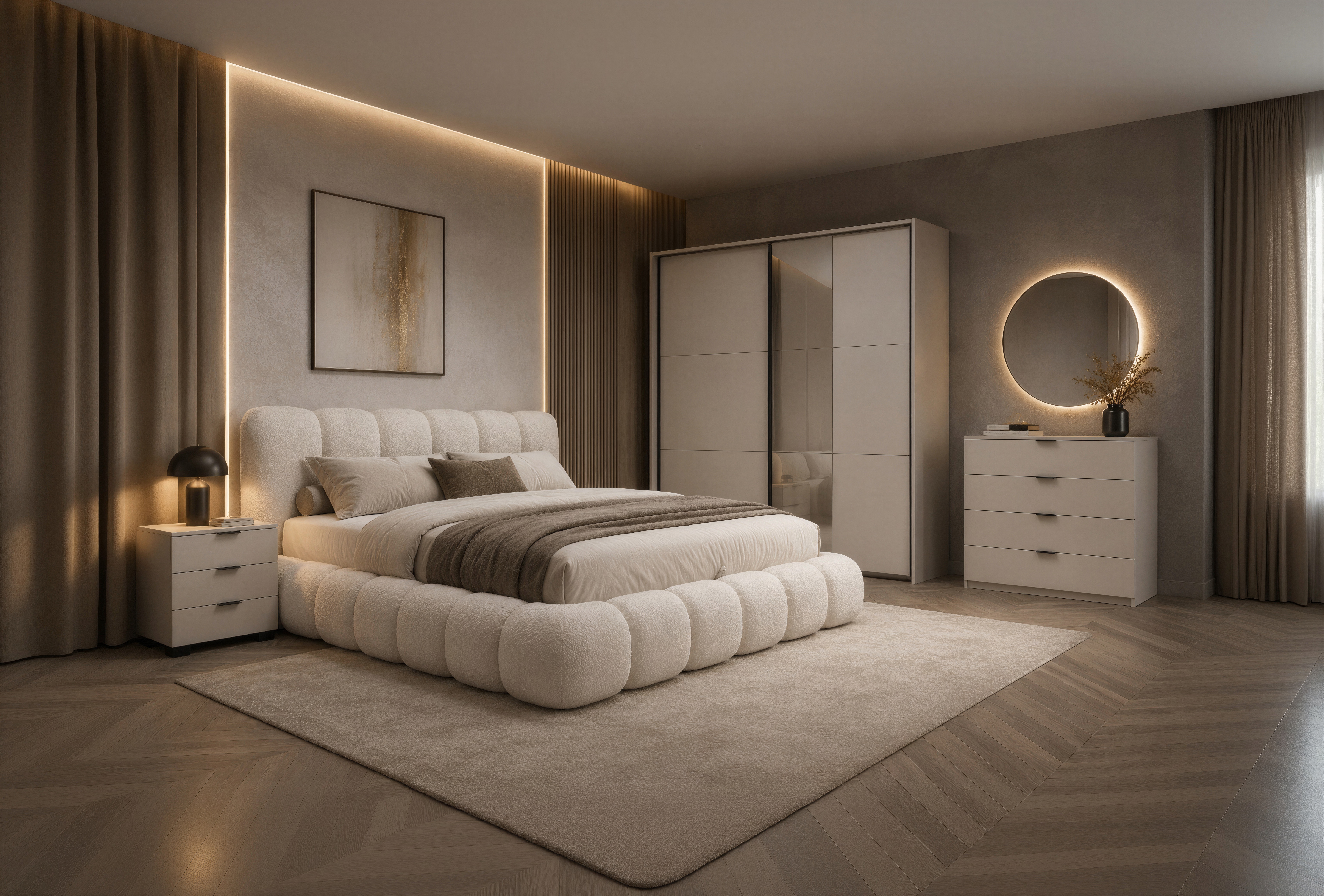 Тип боксспринг легло Teddy 160X200 с механизъм – изображение-1