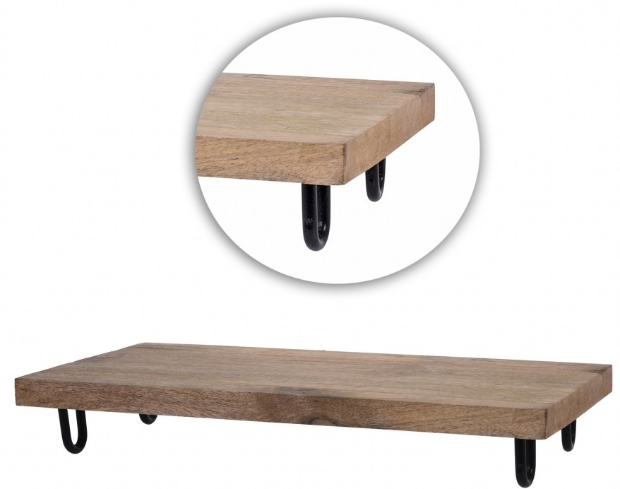 Поднос от мангово дърво с крачета – изображение-1