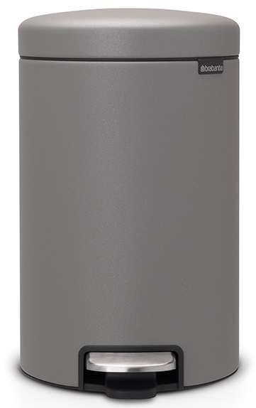 Кош за отпадъци 20л NewIcon Mineral Concrete Grey – изображение-1