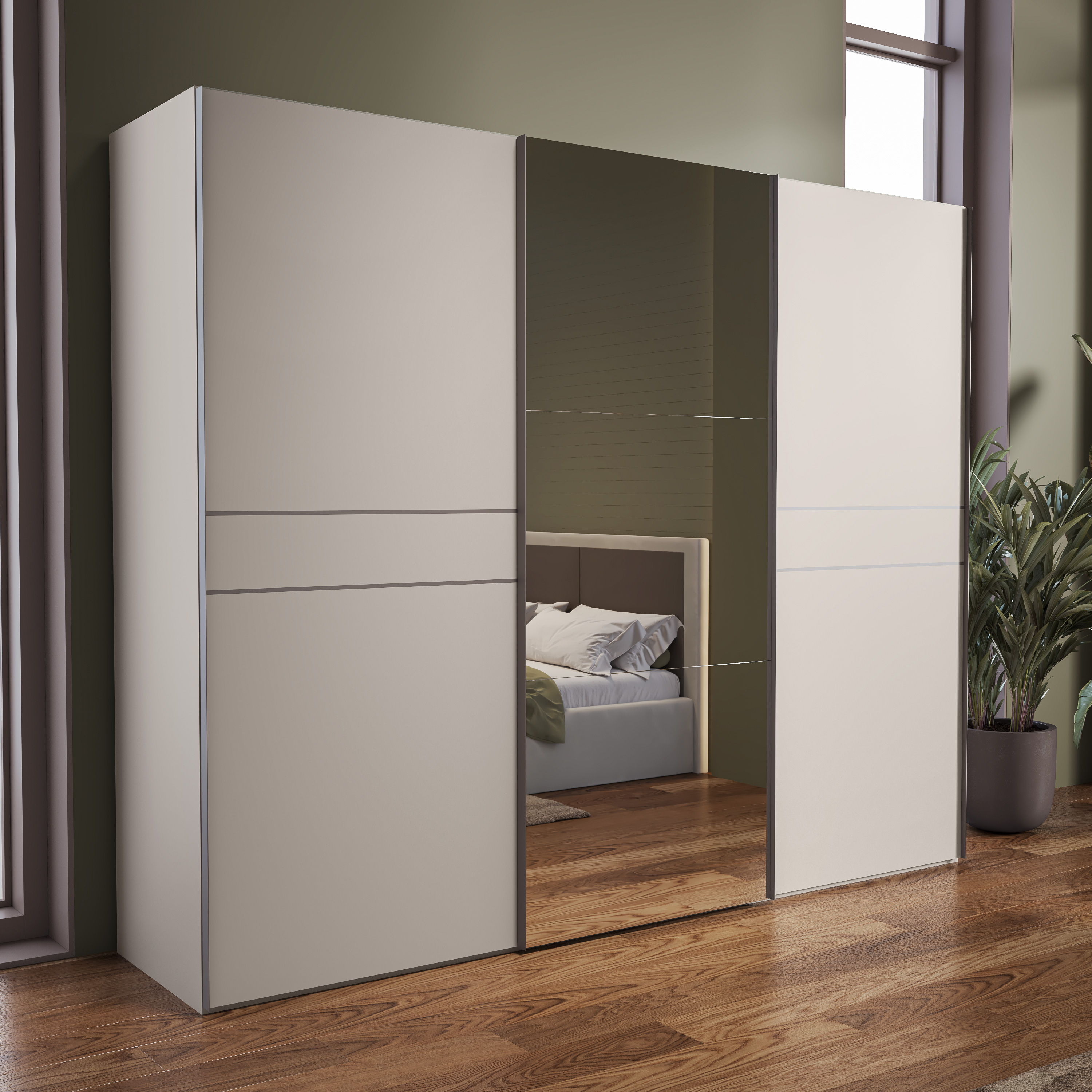 Гардероб с плъзгащи врати Kala ARIA PK281-OG/OP – изображение-1