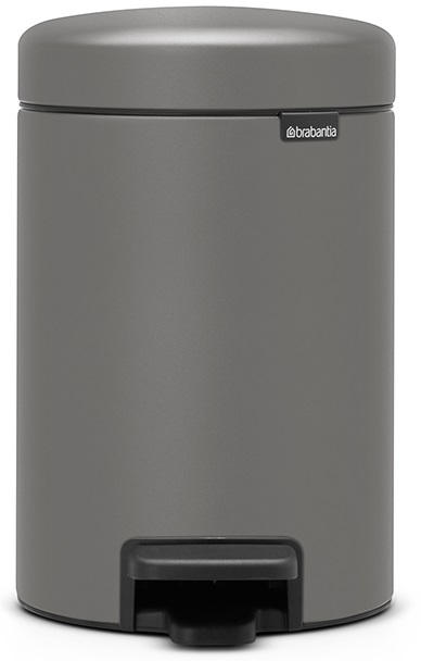 Кош за отпадъци 12л NewIcon Mineral Concrete Grey – изображение-1