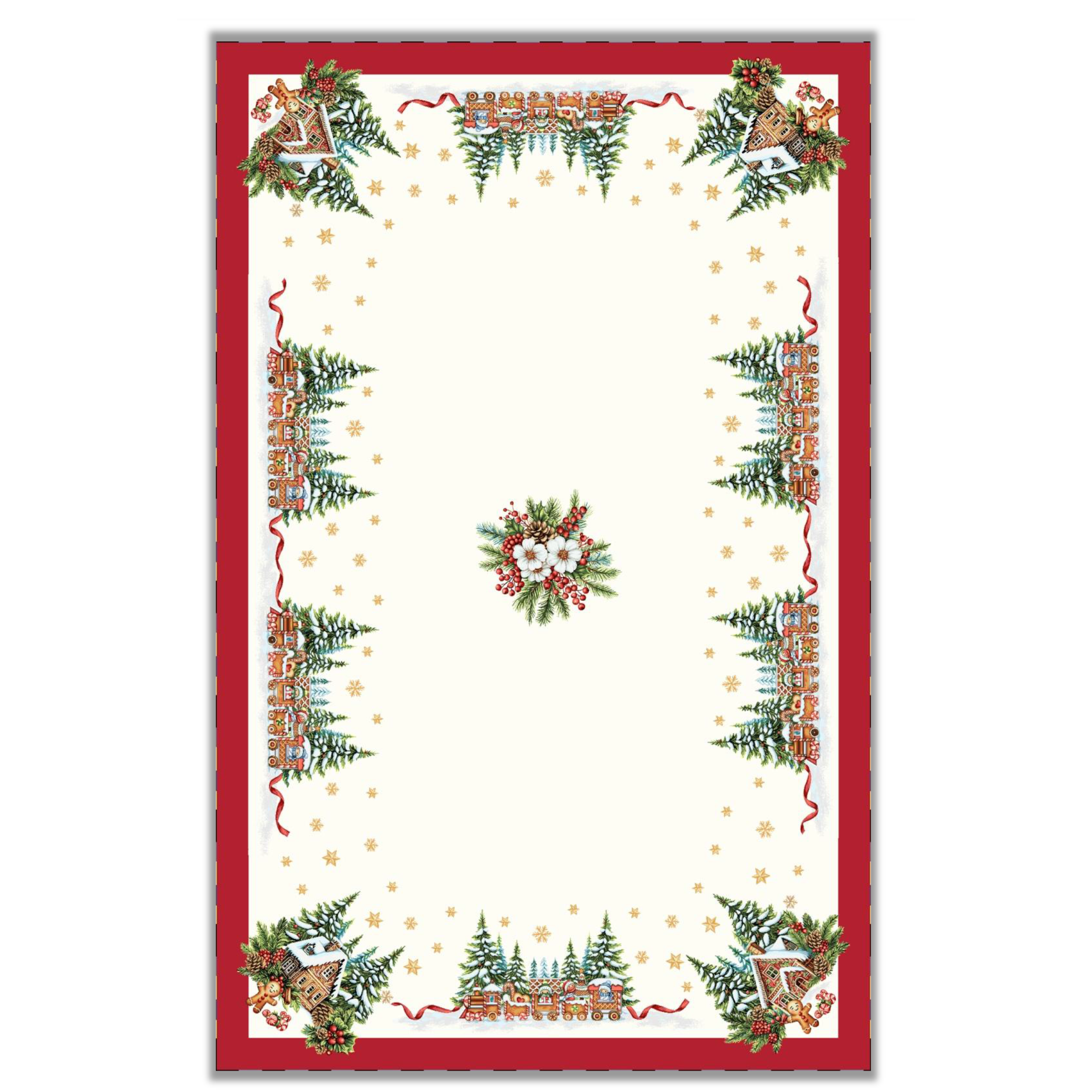 Покривка за маса ZENZERO-2 CHENILLE 135х215см – изображение-1