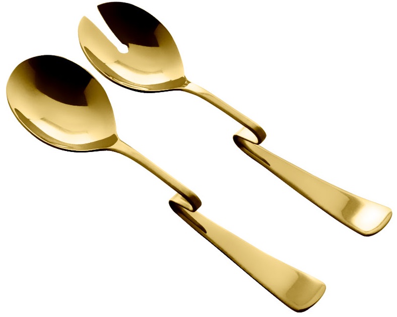 Комплект за салата CARMIL 18/10 GOLD – изображение-1