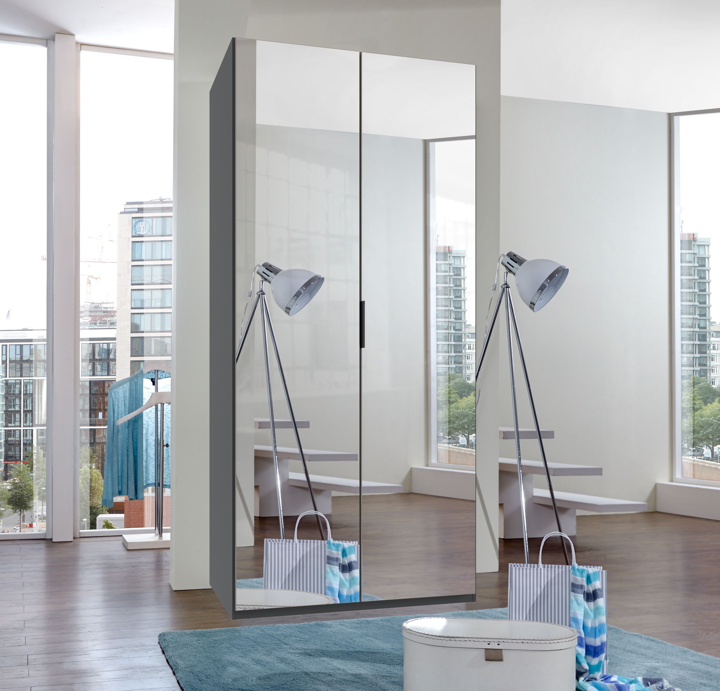 Гардероб OXFORD G38173 с огледало – изображение-1